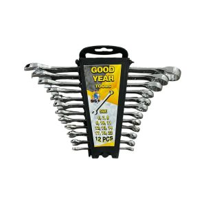 12 Parça Kombine Anahtar Takımı 12 Li Düz-yıldız 6x22 Mm