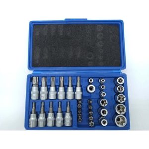 Lokma Takımı 34 Parça 3/8 1/4 Torx & E Lokma Set