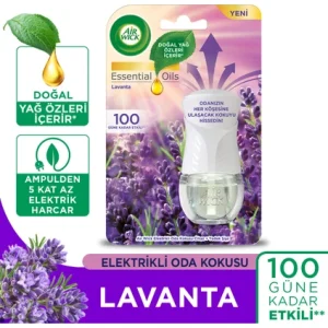 Air Wick Elektrikli Oda Kokusu Cihaz + Yedek Şişe Lavanta 19 ML – Uzun Süre Kalıcı Ferahlık