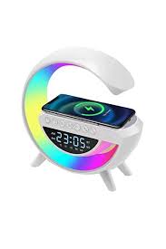 Wearfitpro BT-3401 Kablosuz Şarj Standı Rgb Ledli Dijital Saatli Alarmlı Radyolu Bluetooth