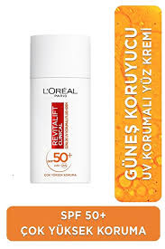 LOreal Paris Revitalift SPF 50+ Günlük Yüksek UV Korumalı Yüz Güneş Kremi 50 ml